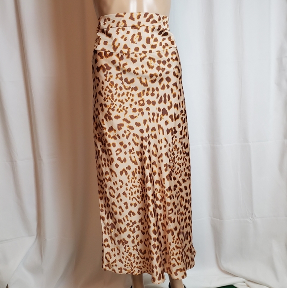 Free People Dresses & Skirts - Free People Normani Leopard Print Skirt Size 12